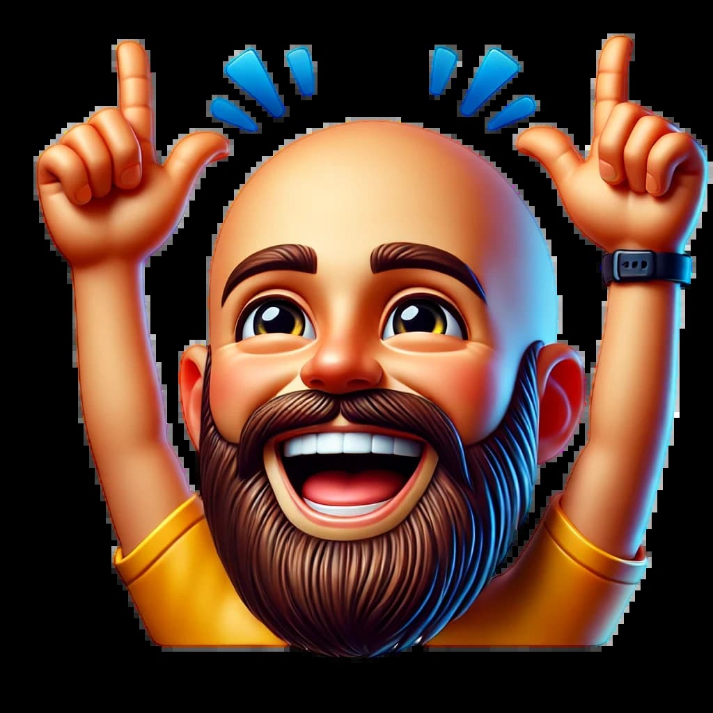 Емодзі бородатого чоловіка Емодзі бородатого чоловіка