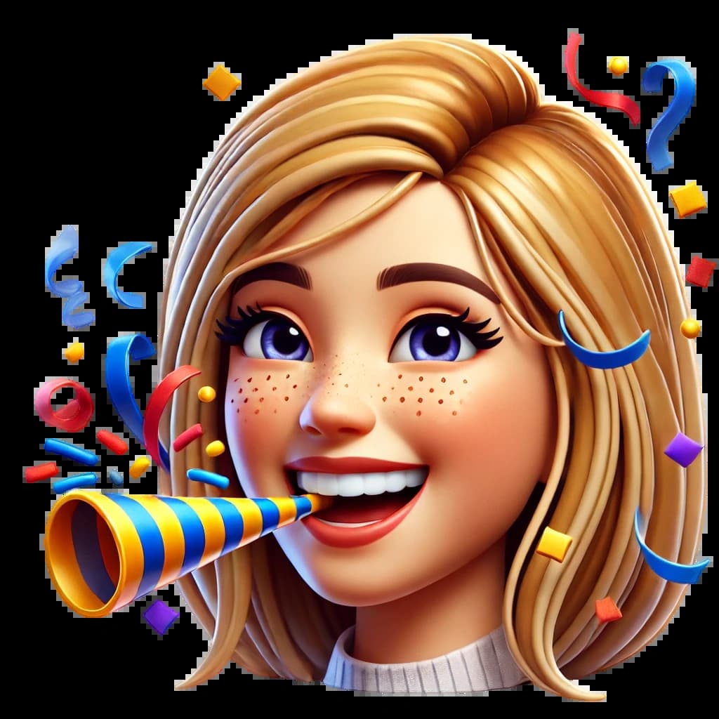 Емодзі святкової дівчини Емодзі святкової дівчини