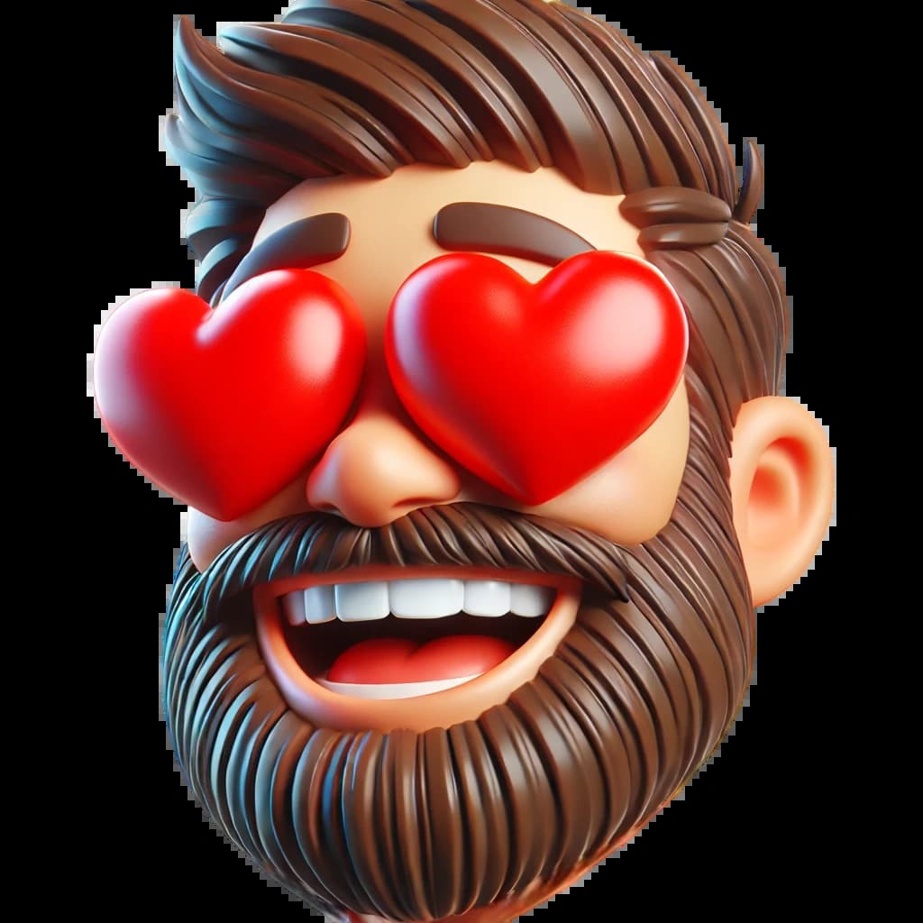 Емодзі закоханого хлопця Емодзі закоханого хлопця