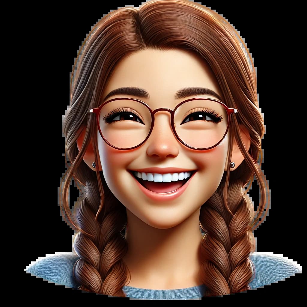 Емодзі дівчини з косичками Емодзі дівчини з косичками