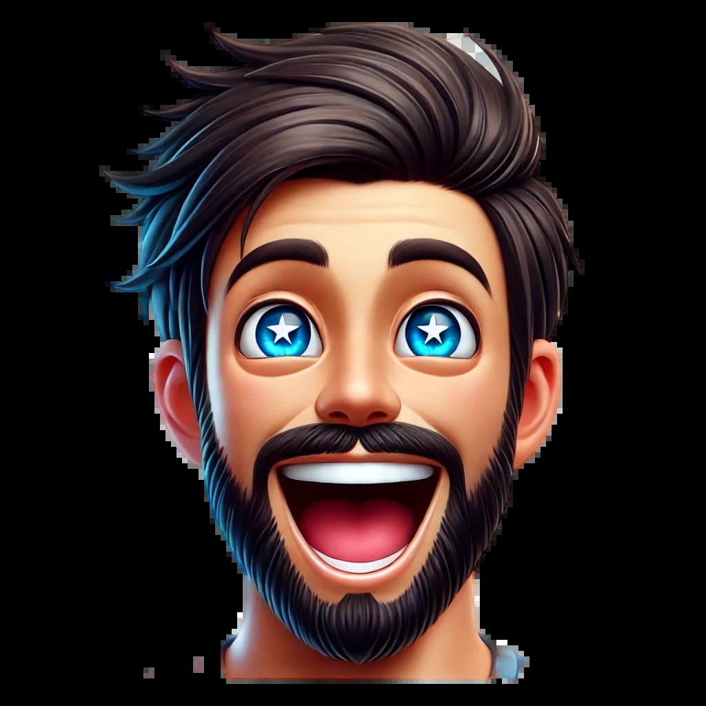 Емодзі хлопця із зоряними очима Емодзі хлопця із зоряними очима