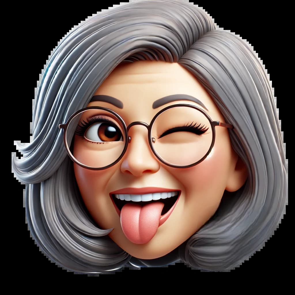 Емодзі дівчини, що підморгує Емодзі дівчини, що підморгує